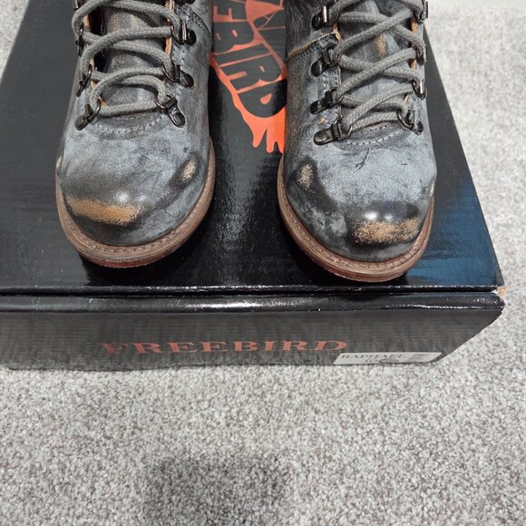 *EUC* Stunning Freebird Raphael Laced Up Boot, Distressed Ice Color, Size 10 - Picture 9 of 13